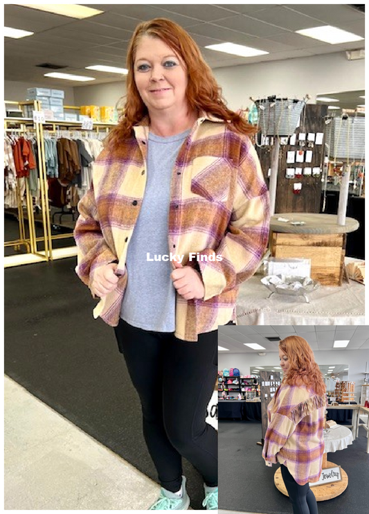 Love of Plaid Shacket W482