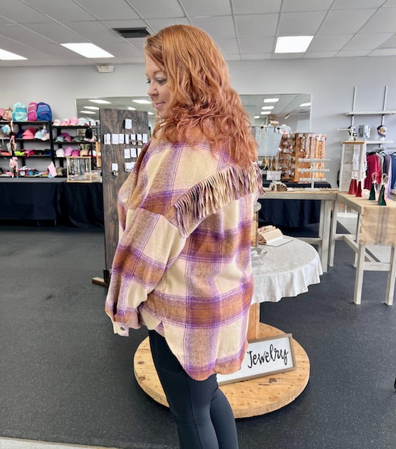 Love of Plaid Shacket W482