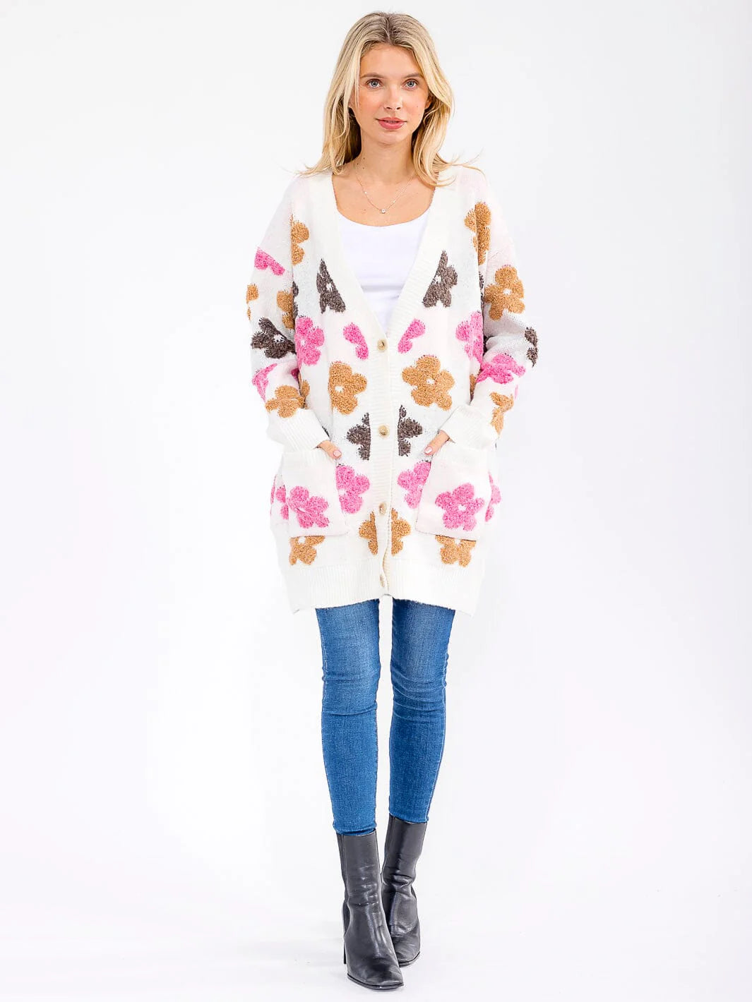 Love My Daisy Long Cardigan W284