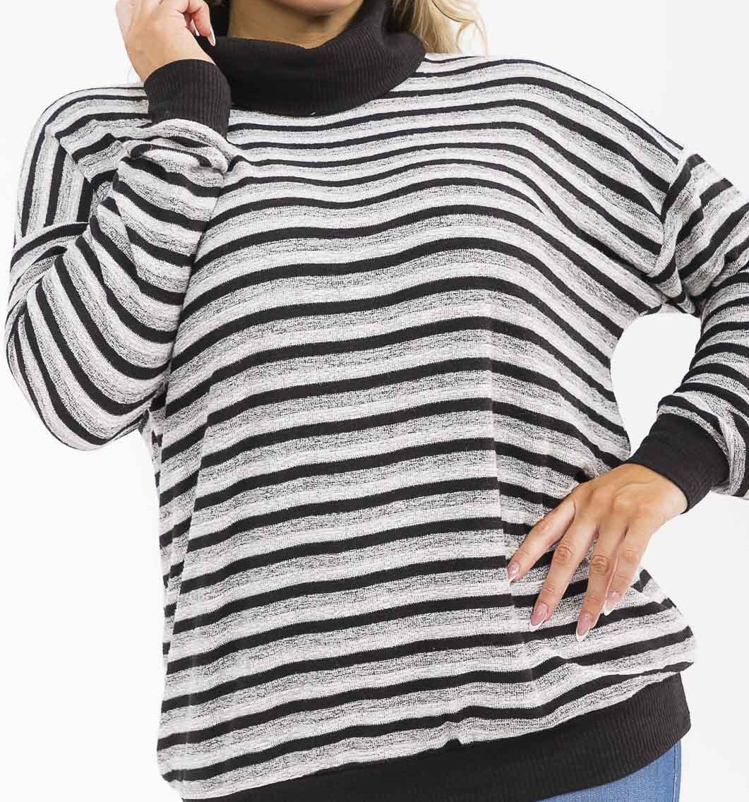 Me & You Turtle Neck Top W285 Final sale