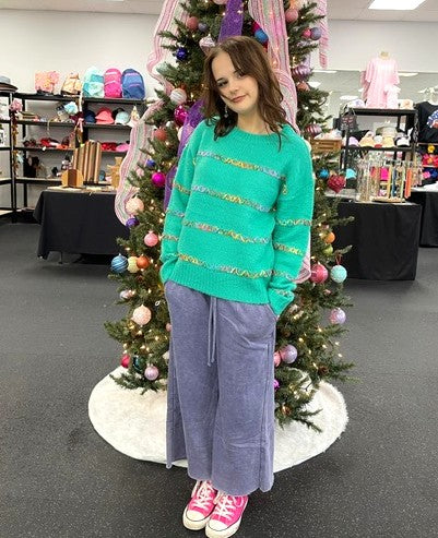 Multi Color Stich Sweater W289