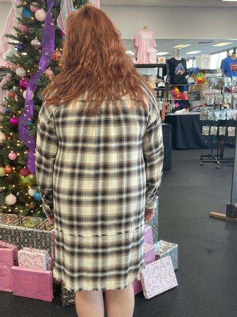 It's Mine Curvy Plaid Dress W295