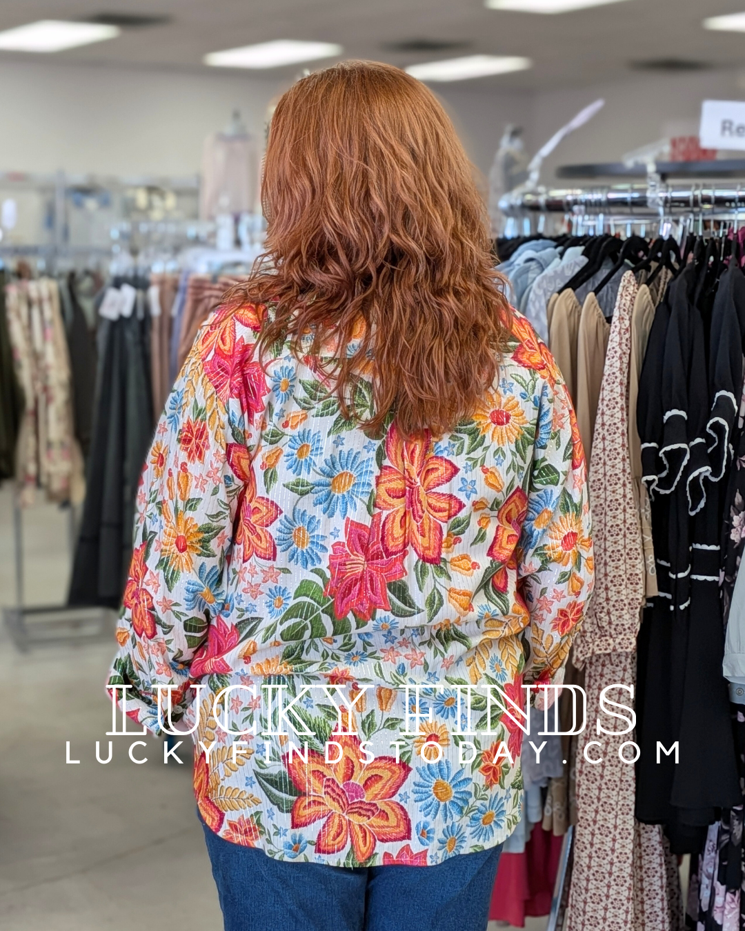 Fancy Paradise Floral Top W305