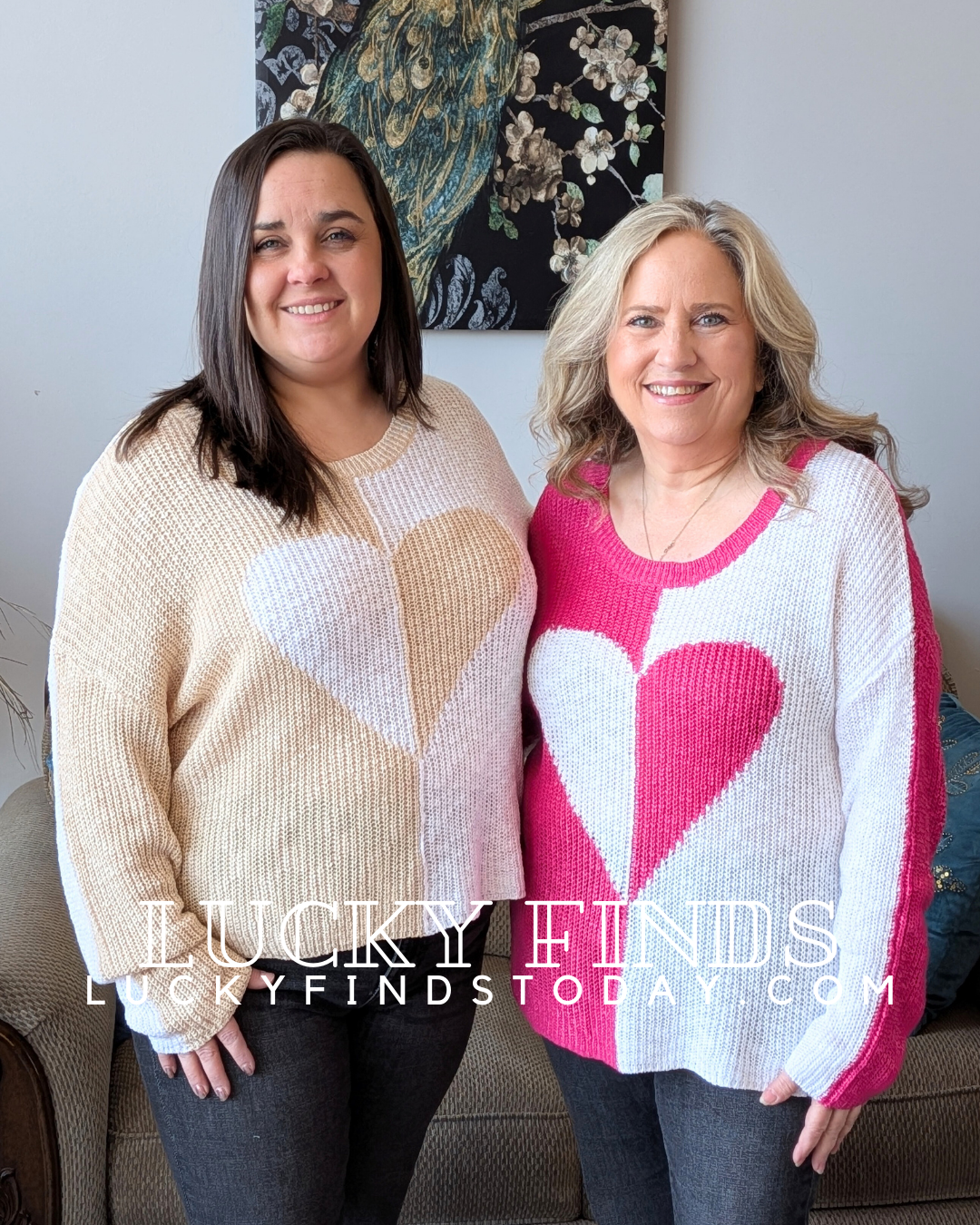 Fancy Heart Knit Top W308