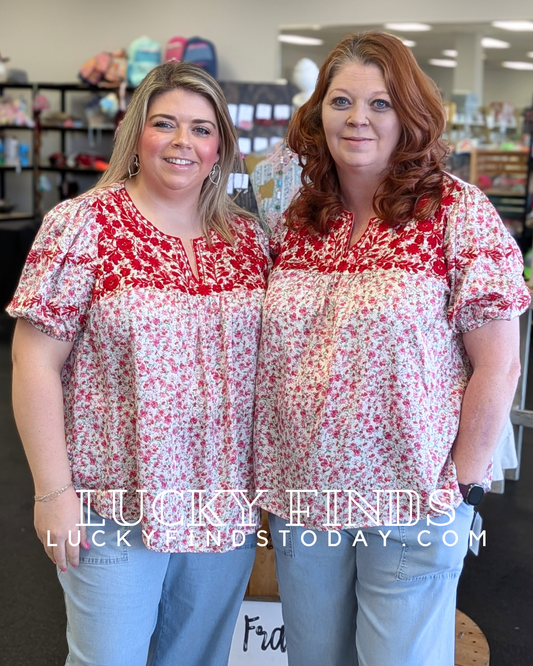 Spring Garden Curvy Top W314