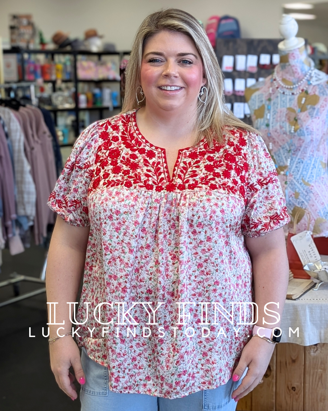 Spring Garden Curvy Top W314