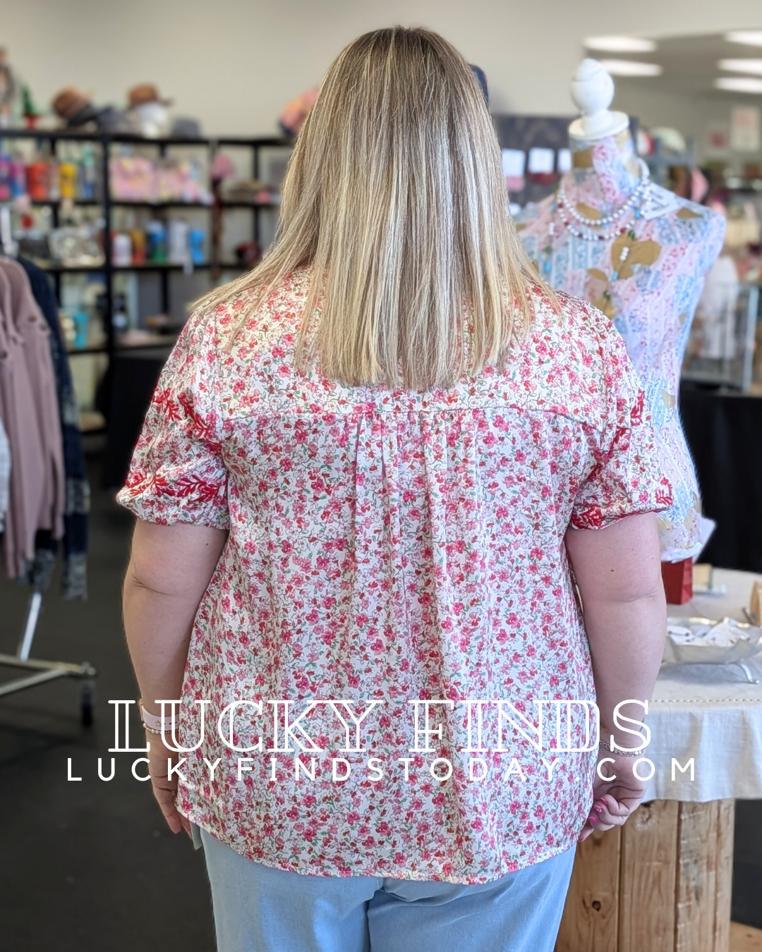 Spring Garden Curvy Top W314