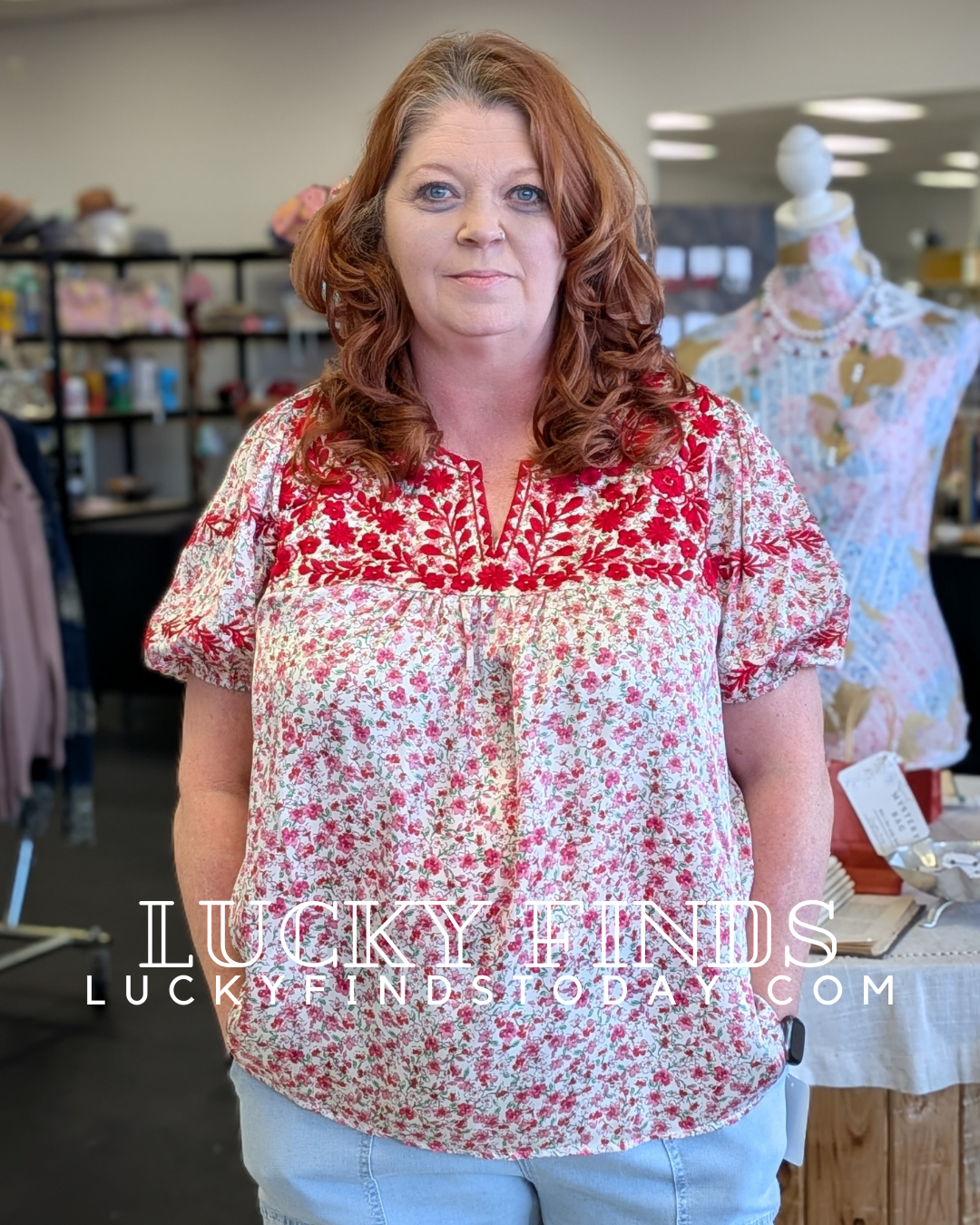 Spring Garden Curvy Top W314