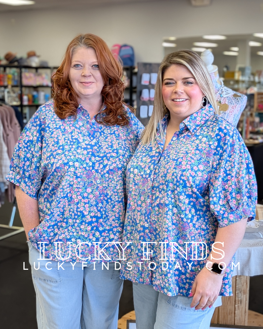 Blooming Garden Curvy Top W316