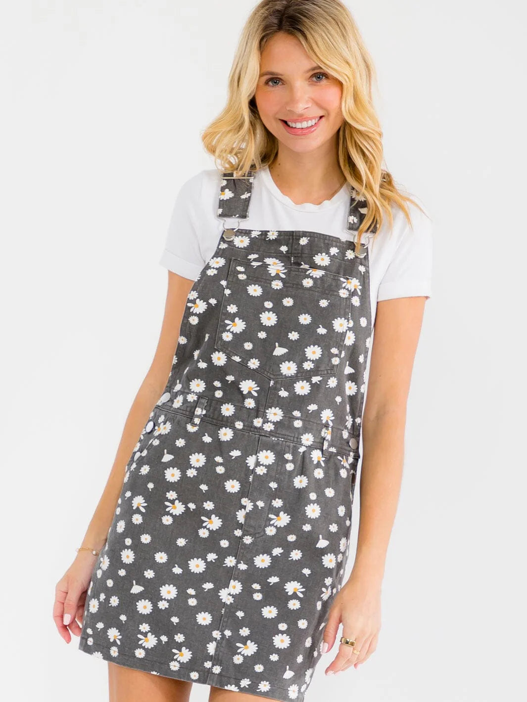 Fancy Denim Overall Skirt W320 Final Sale
