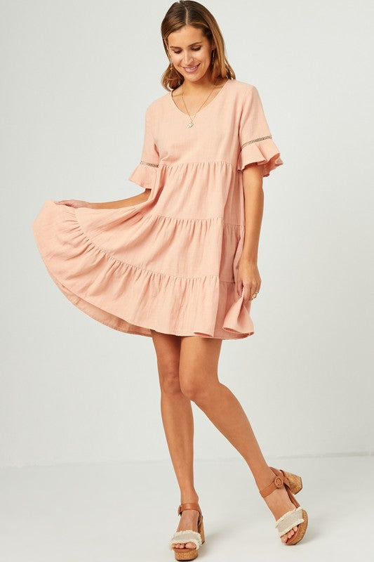 Fun Date Lace Trim Dress TW344