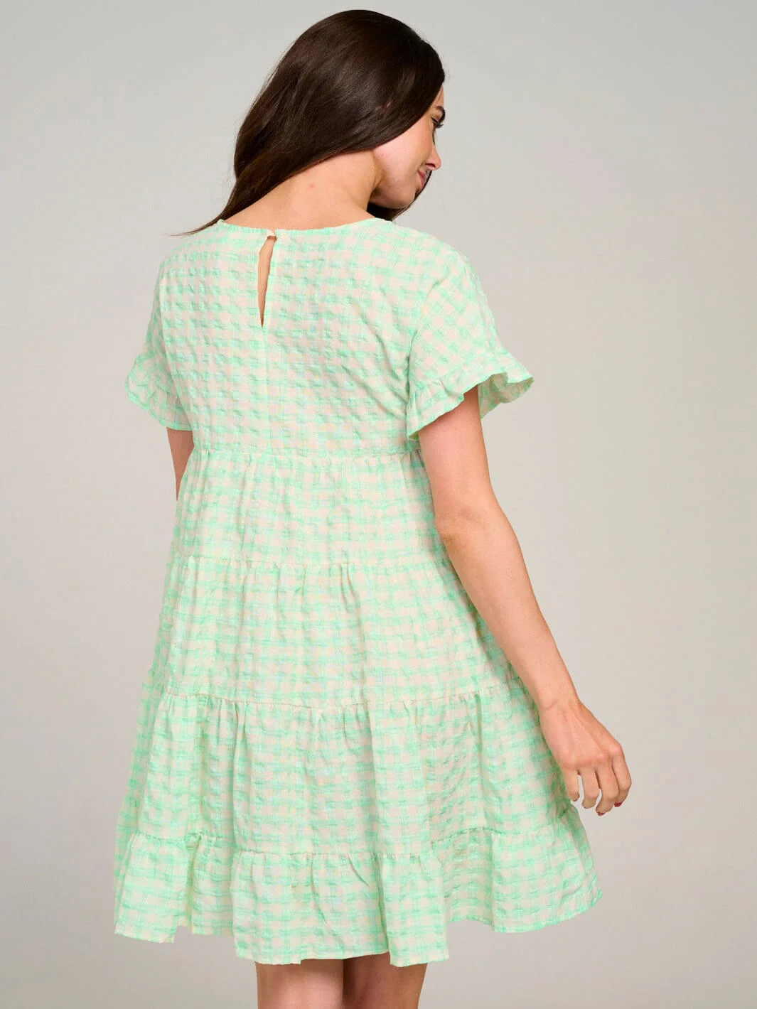 Craving Babydoll Plaid Dress W346