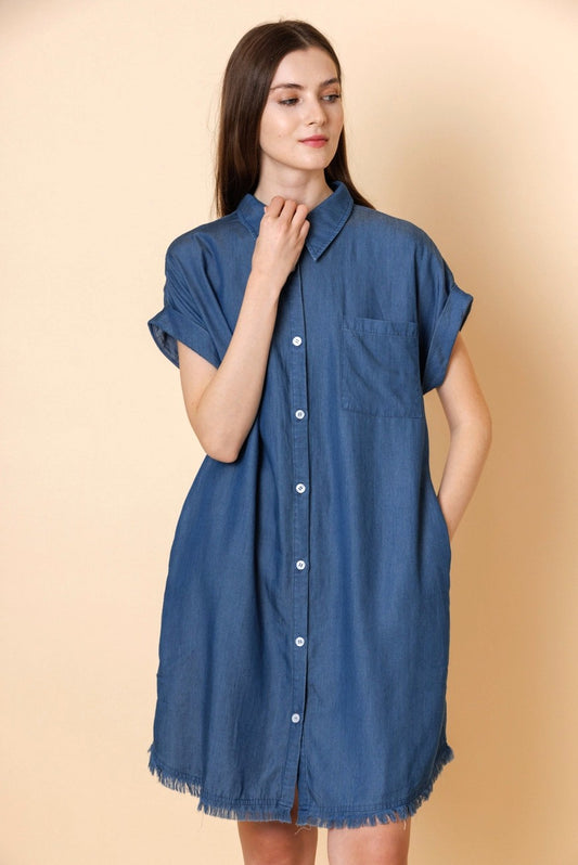 Cruising w You Tencel Shirt Dress W350
