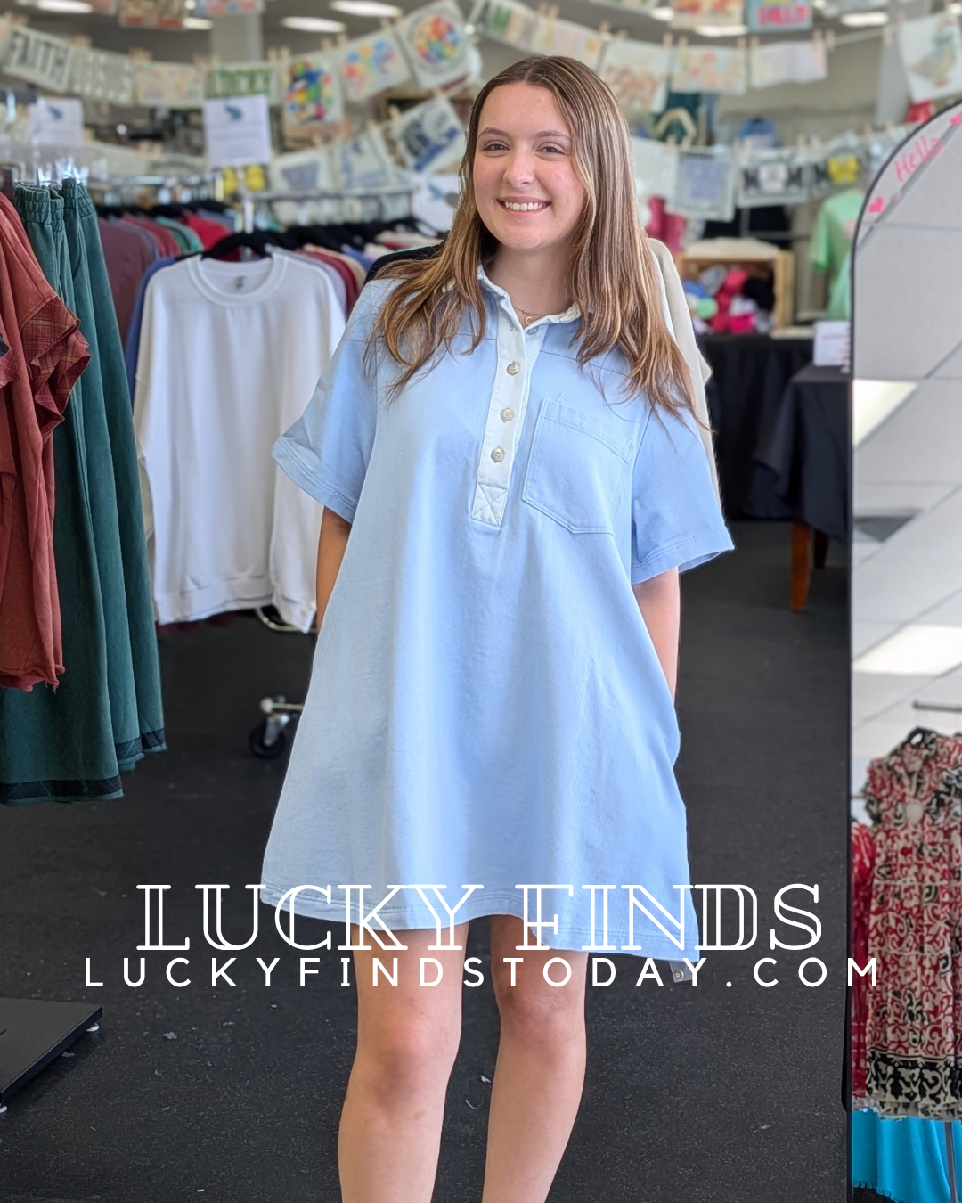 Beaming w Joy Denim Dress W352