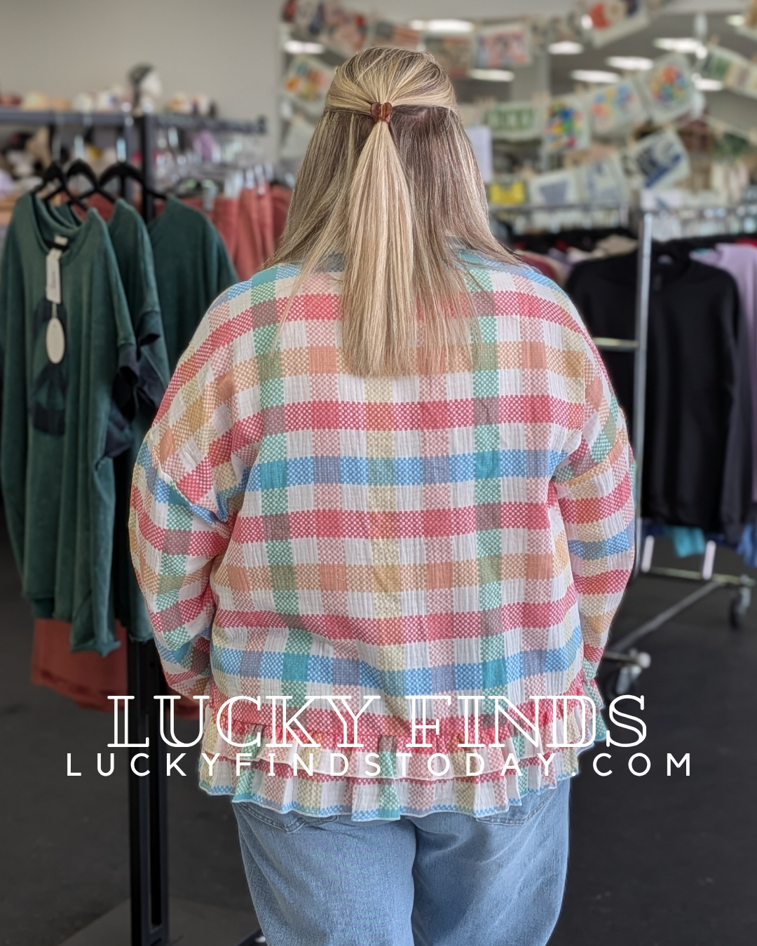 Fancy Ruffle Hem Top W368