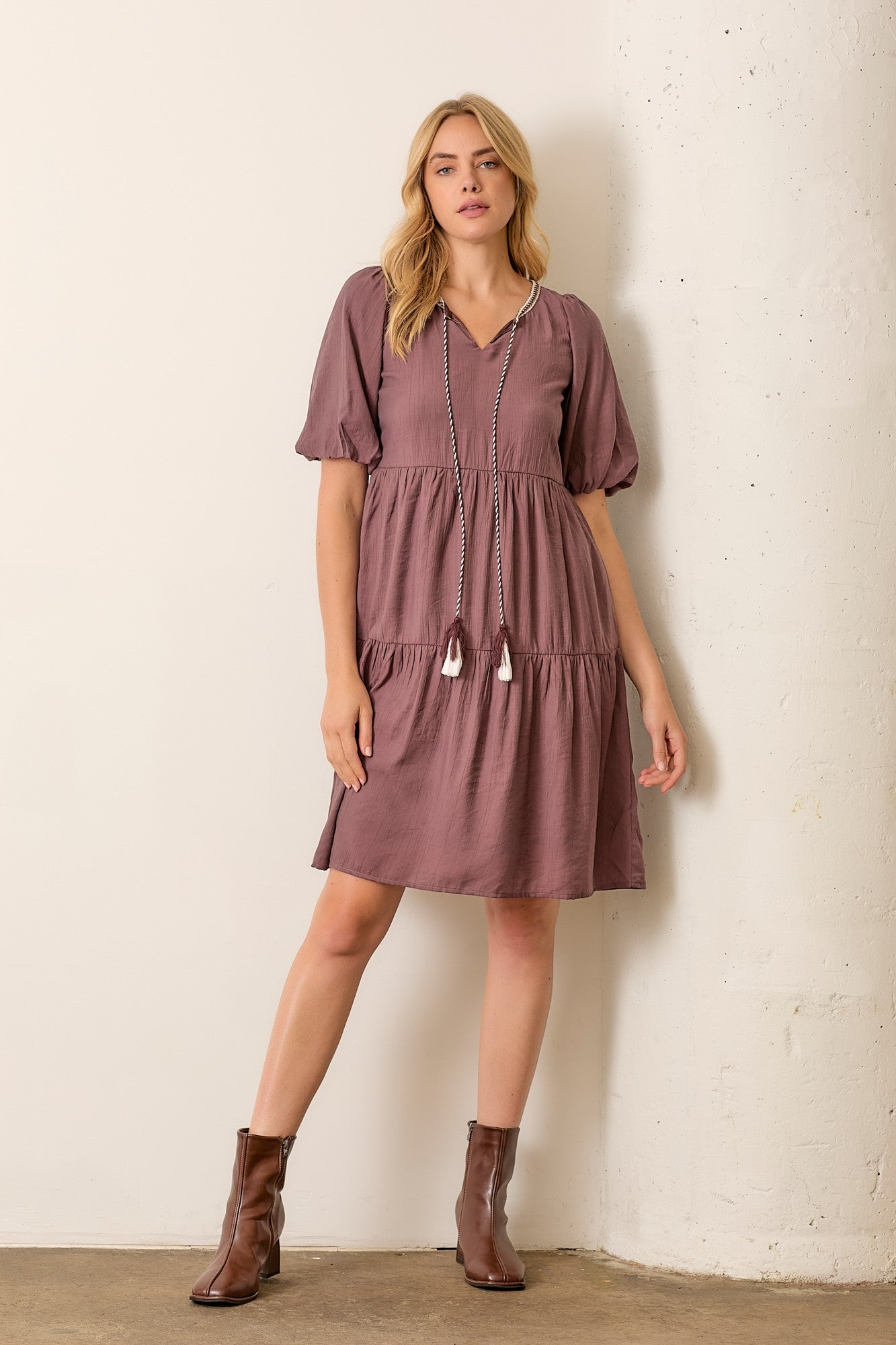 Eclipse Beauty Tiered Dress W373