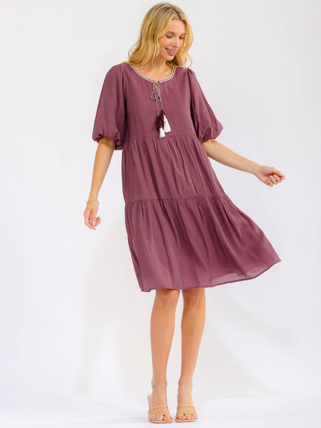 Eclipse Beauty Tiered Dress W373