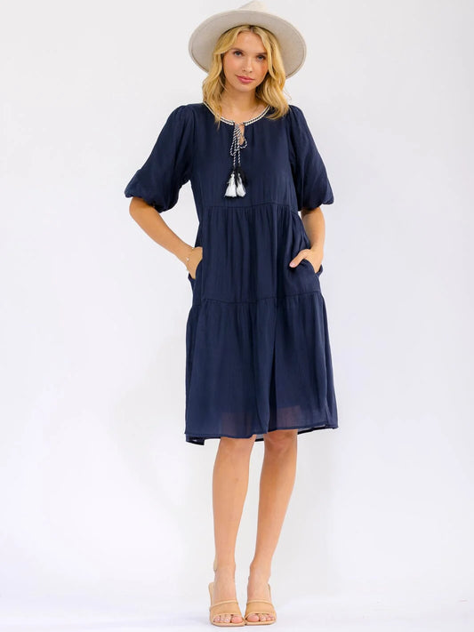 Eclipse Beauty Tiered Dress W373