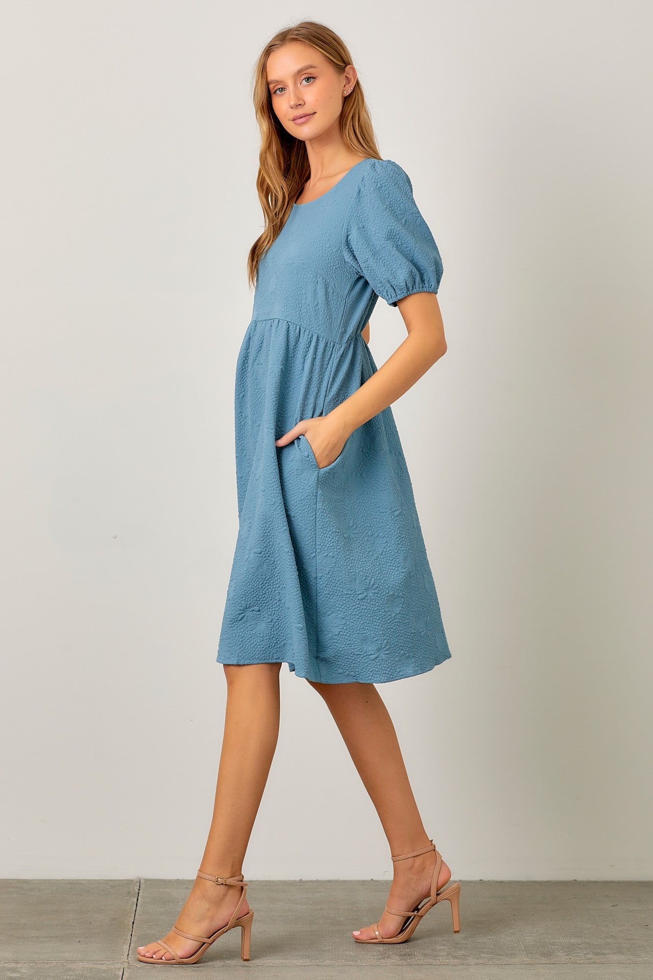 Universal Charm Textured Dress W375
