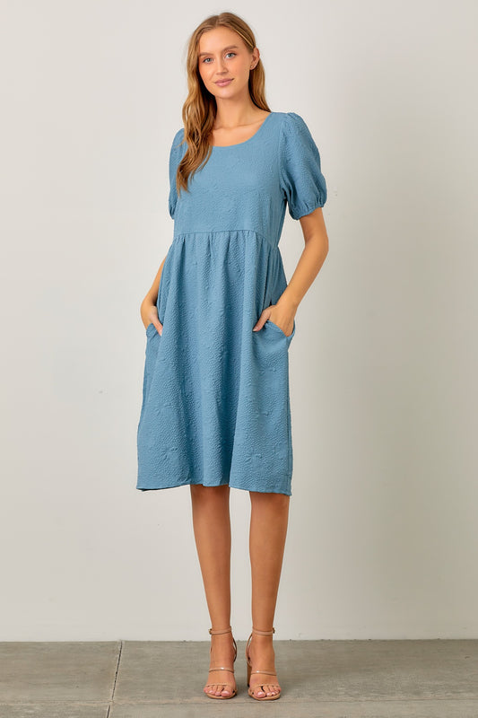 Universal Charm Textured Dress W375