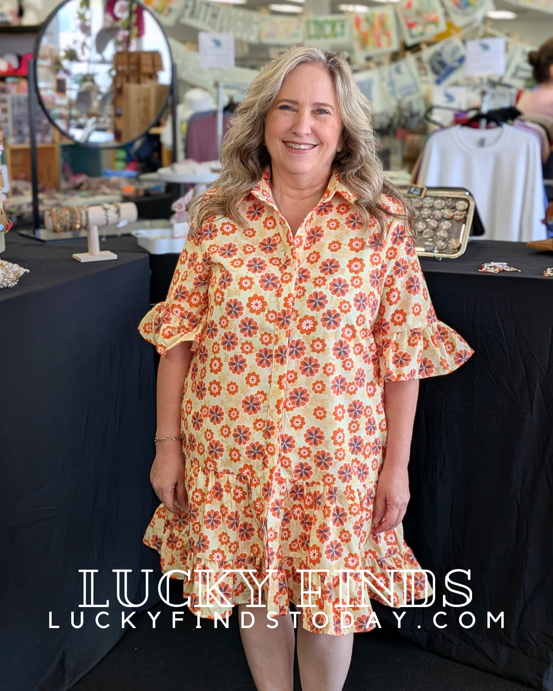 Signature Fun Floral Dress W396
