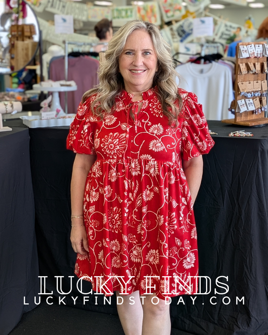 In My Favor Floral Dress W398