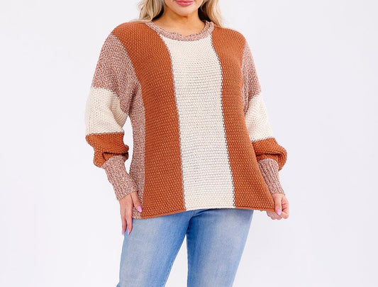 Cozy Curvy Sweater Top W400