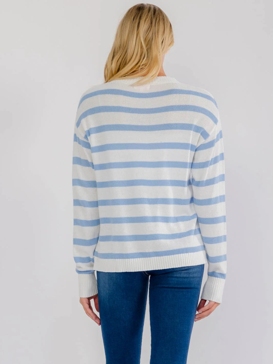 Pretty In Stripe Sweater Top W403