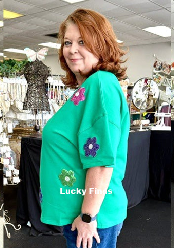 Tracy's Fav Sequin Tee W416