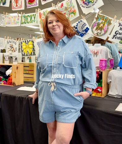 Tracy's Fav Curvy Denim Romper W426