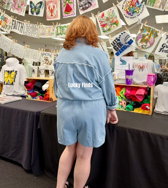 Tracy's Fav Curvy Denim Romper W426