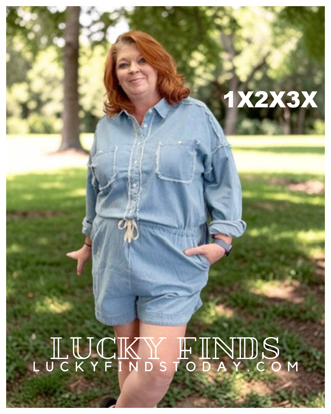 Tracy's Fav Curvy Denim Romper W426