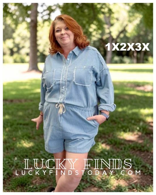 Tracy's Fav Curvy Denim Romper W426