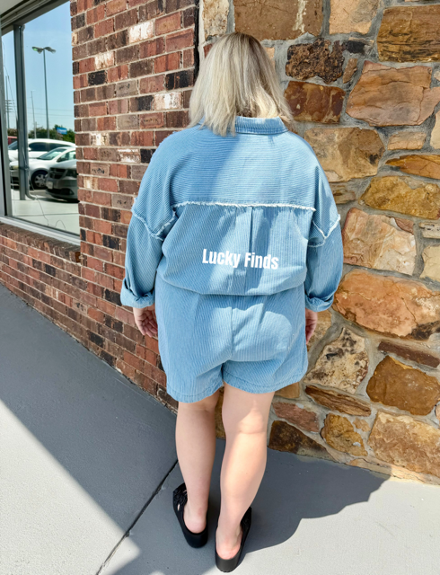 Tracy's Fav Curvy Denim Romper W426