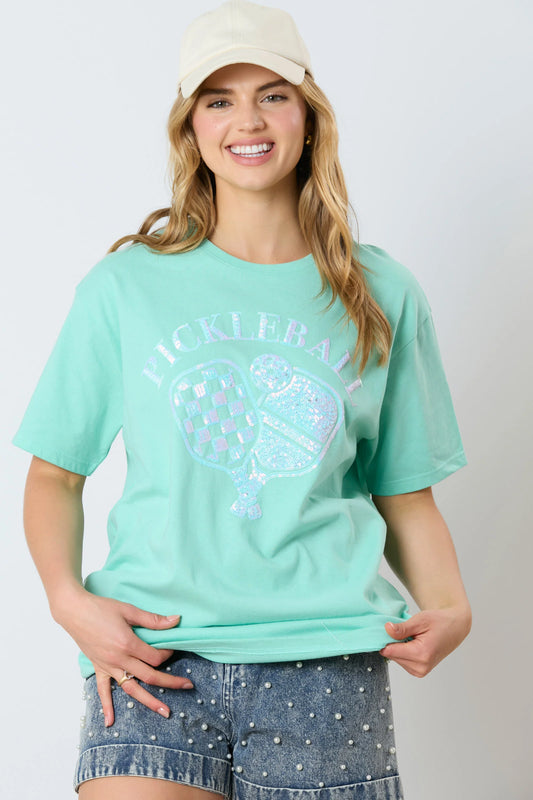 Sporty Pickleball Tee W436