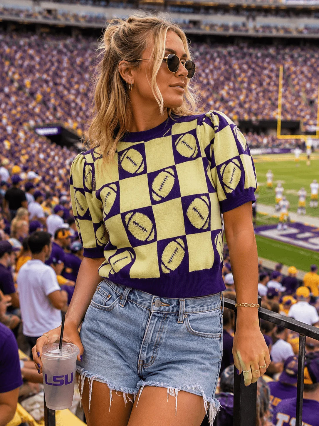 Game Day Color Block Top W444