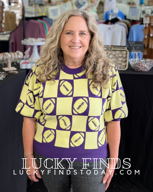 Game Day Color Block Top W444