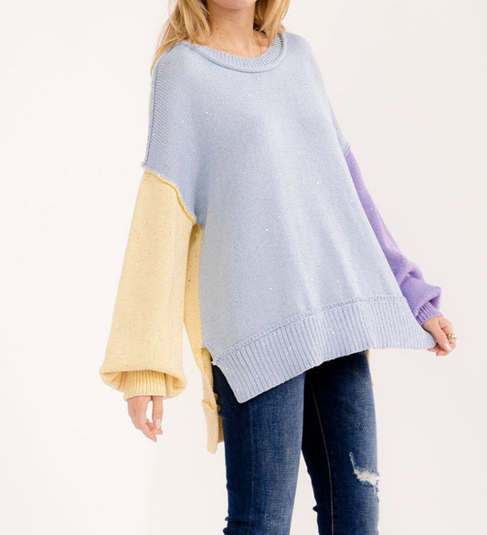 My Colorblock Sweater W452
