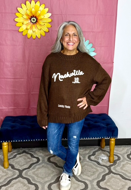 Cozy Nashville Knit Sweater W461