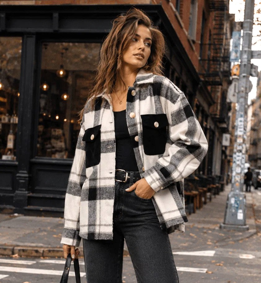 My Fav Plaid Shacket W462