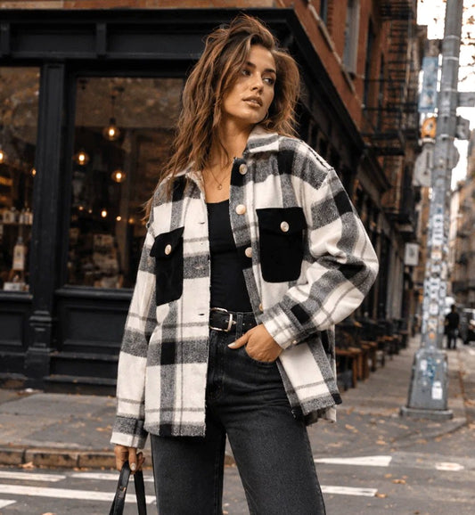 My Fav Plaid Shacket W462