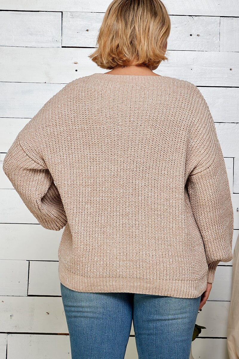 Cozy Curvy Chunky Sweater W470