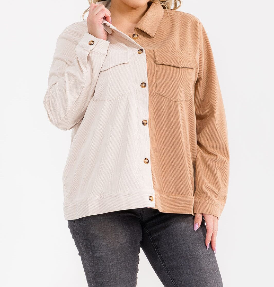 Fresh Look Curvy Corduroy Top W473