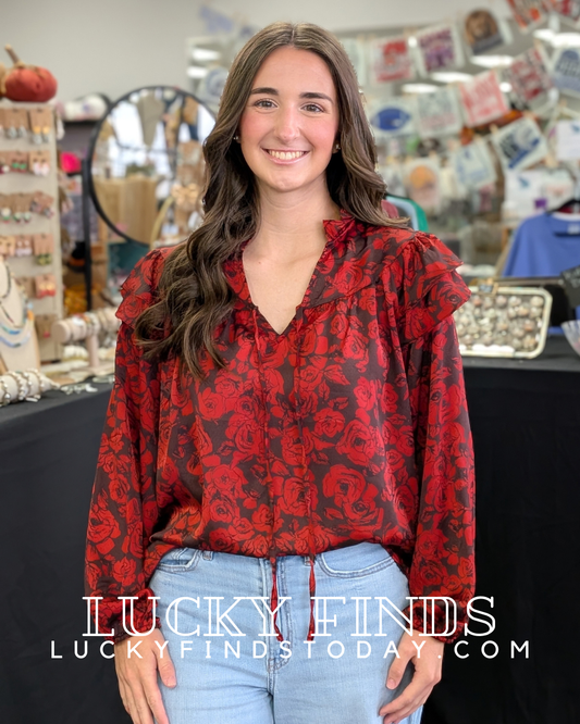 Entro Floral Print Top W475