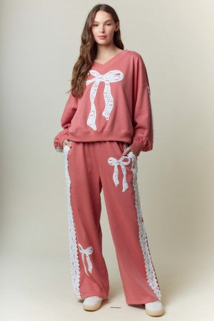 Girly Bow Lounge Set W484