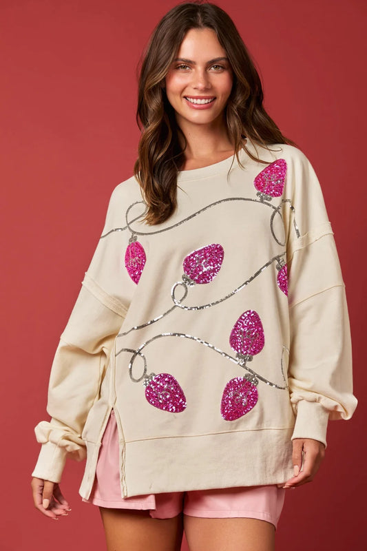 Holiday Sequin Sweatshirt W493