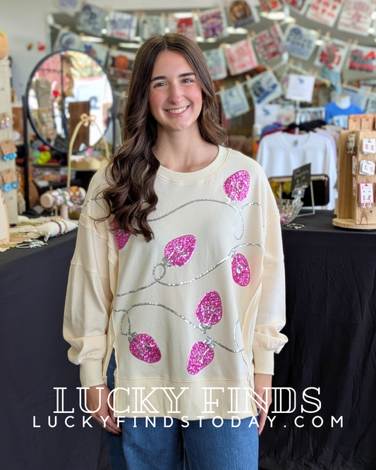 Holiday Sequin Sweatshirt W493
