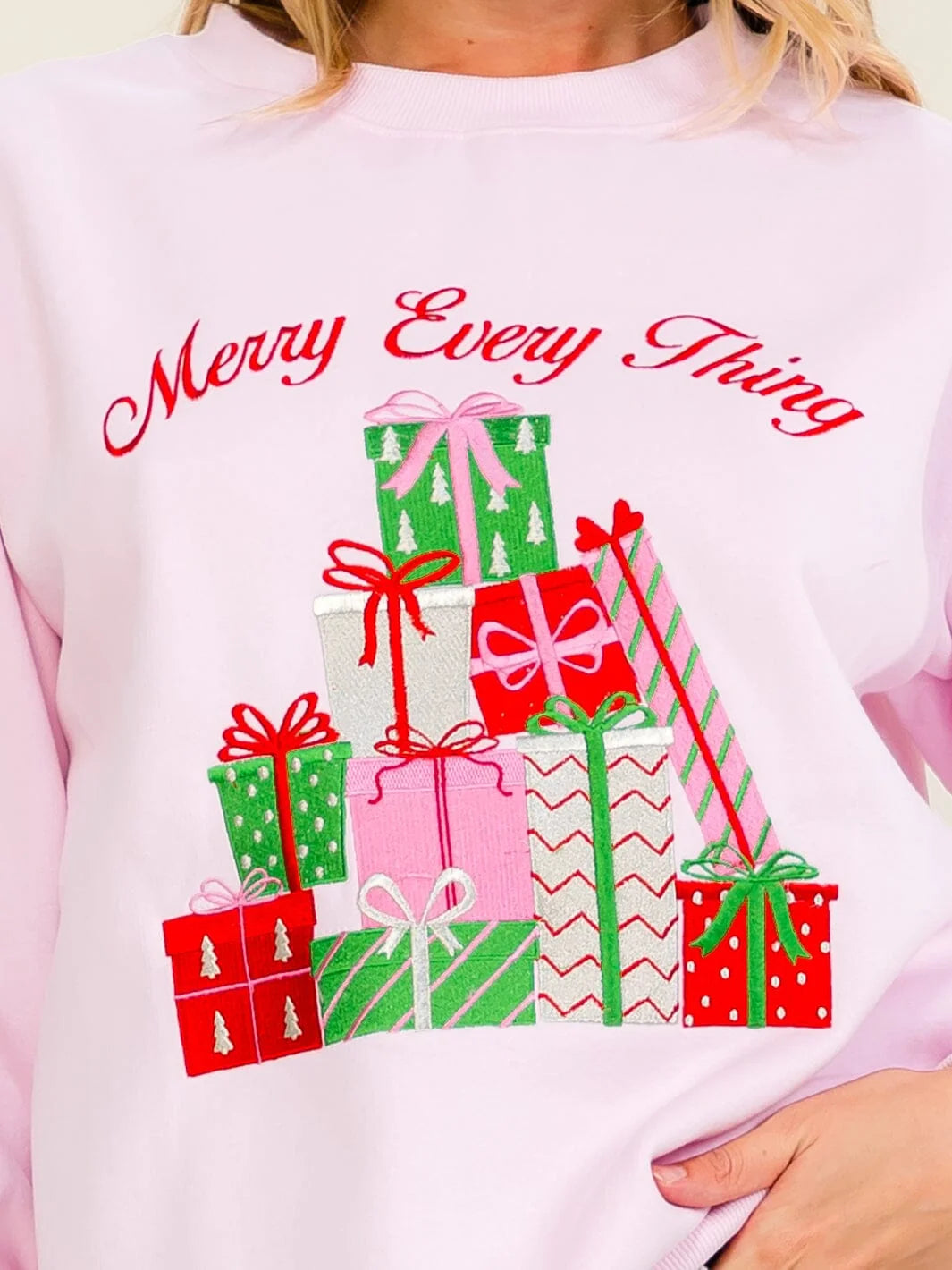 Fancy Holiday Embroidered Top W495