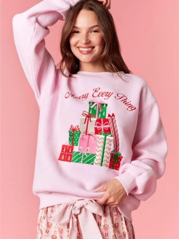 Fancy Holiday Embroidered Top W495