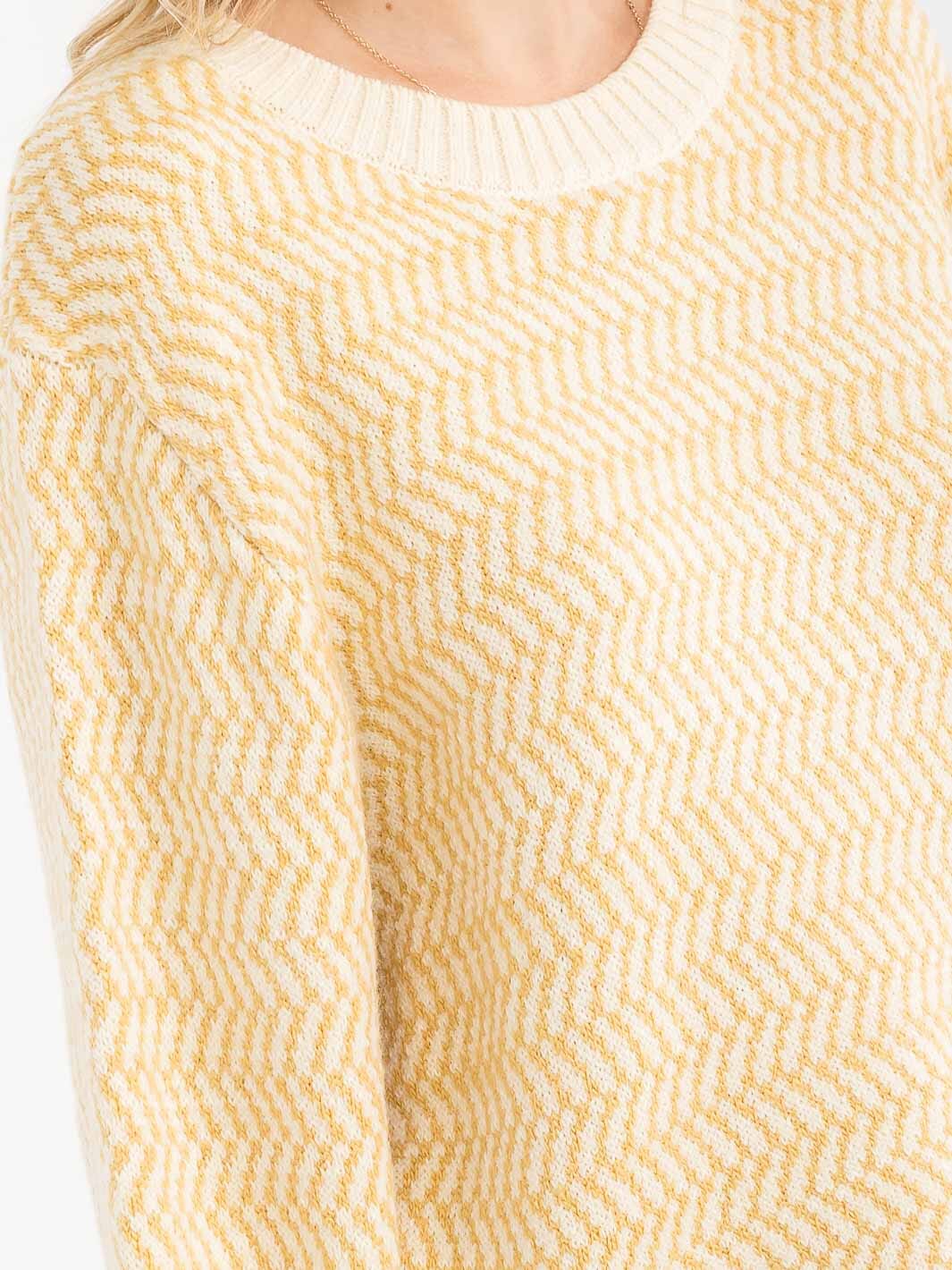 Cozy Color Block Sweater Top W516
